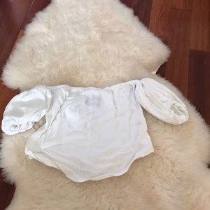 Reformation white off the shoulder top